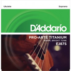 D'Addario EJ87S Pro-Arté Titanium Ukulele Strings (.028-.029) Soprano